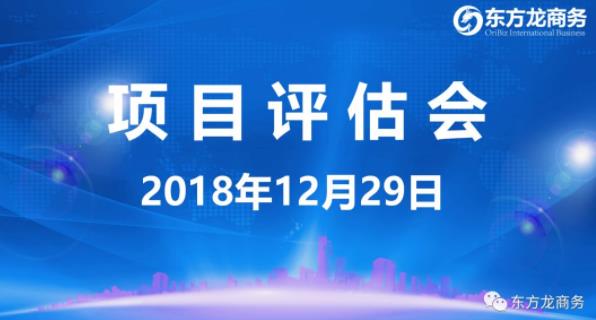 【項目評估會】東方龍商務舉行12月下旬項目評估會，41個優質項目經評估可對接政府園區